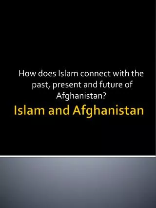 Islam and Afghanistan