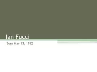 Ian Fucci
