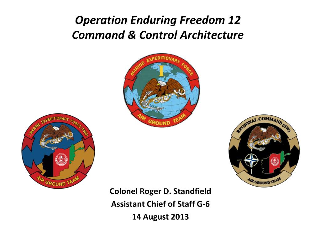 PPT - Operation Enduring Freedom 12 Command & Control Architecture ...