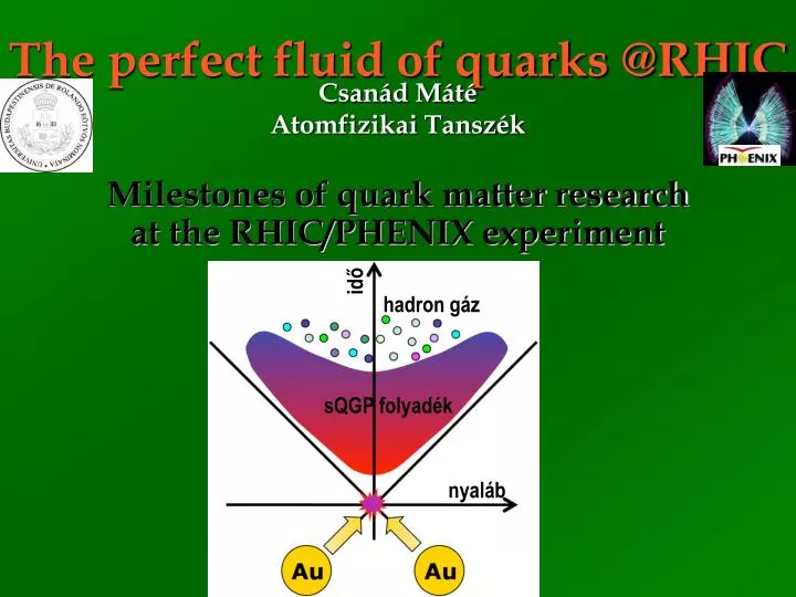 the perfect fluid of quarks @rhic