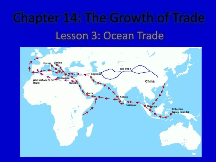 chapter 14 the growth of trade
