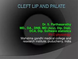 C left lip and palate