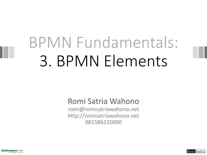bpmn fundamentals 3 bpmn elements