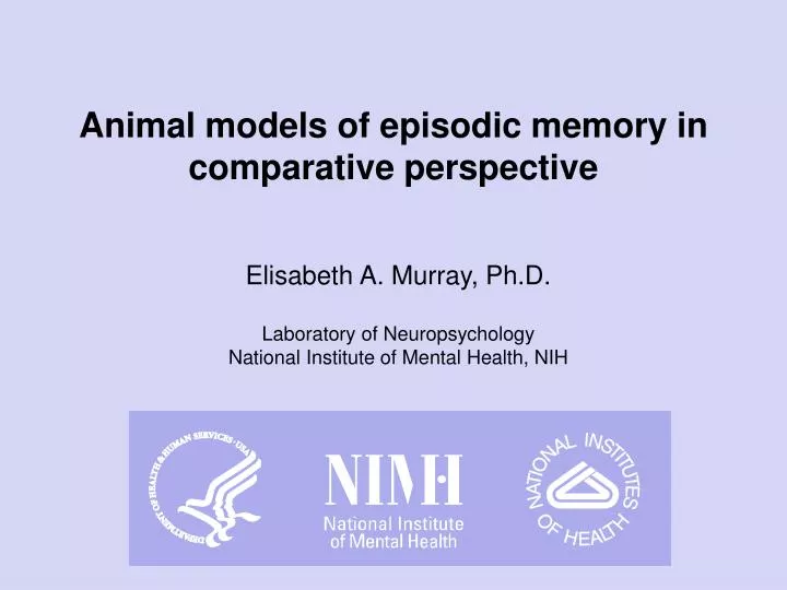 animal models of episodic memory in comparative perspective