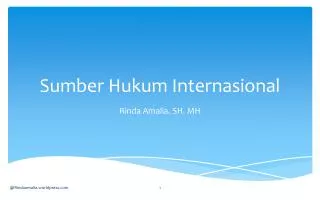 sumber hukum internasional