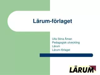 l rum f rlaget