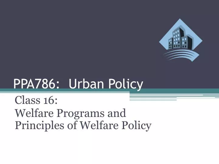 ppa786 urban policy