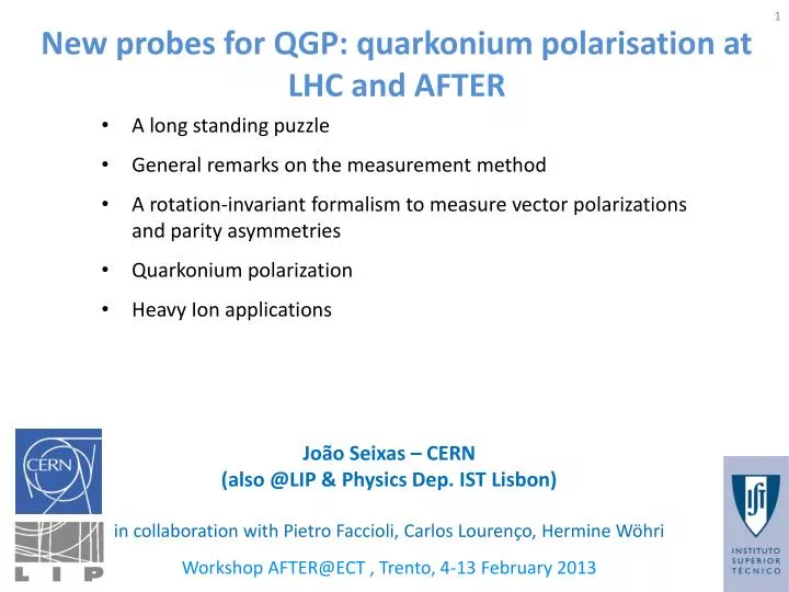 new probes for qgp quarkonium polarisation at lhc and after