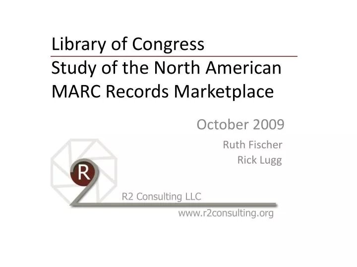 library of congress study of the north american marc records marketplace