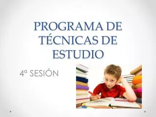 programa de t cnicas de estudio