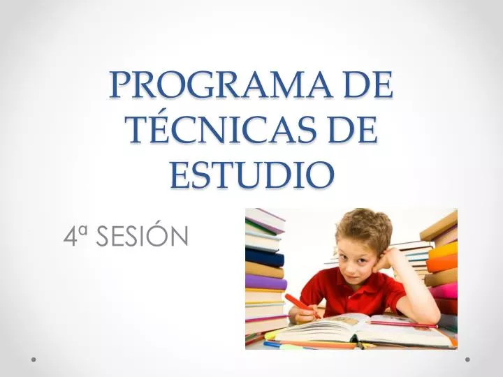 programa de t cnicas de estudio