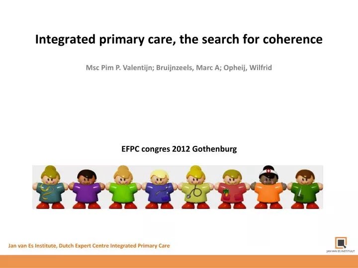 integrated primary care the search for coherence