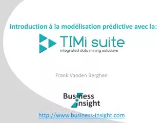 introduction la mod lisation pr dictive avec la