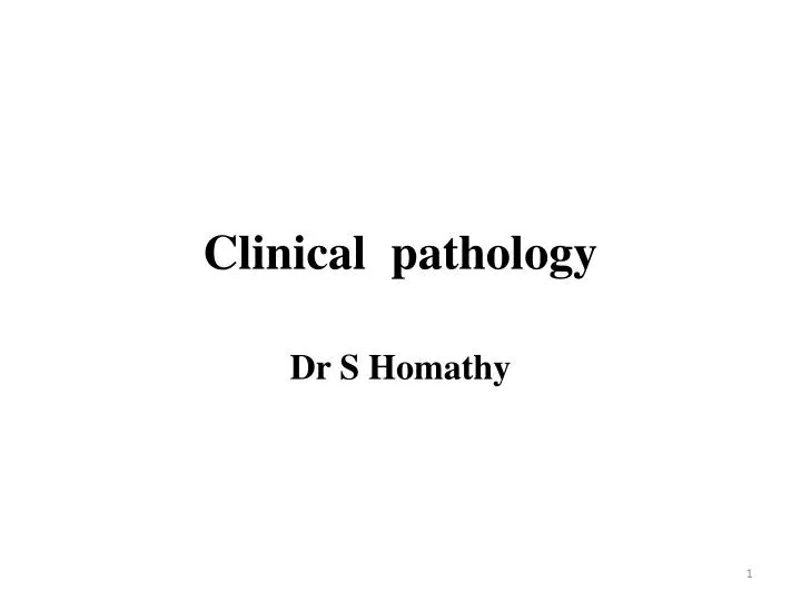 clinical pathology