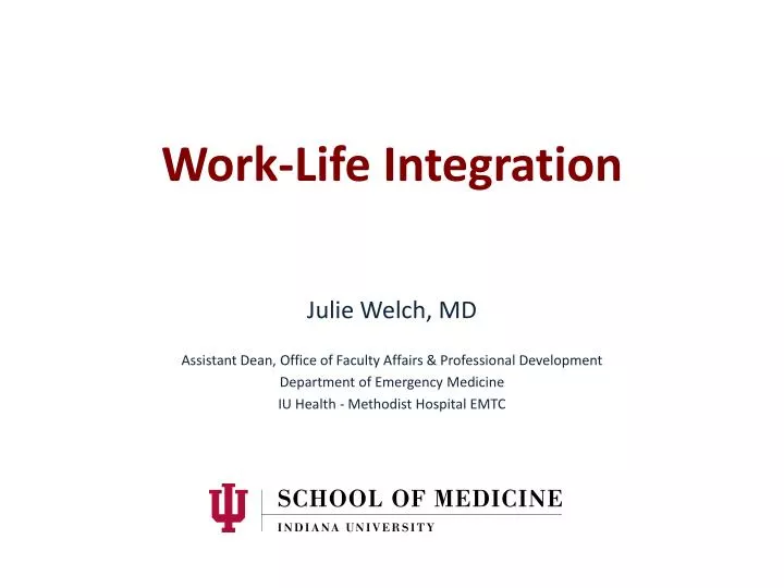 work life integration
