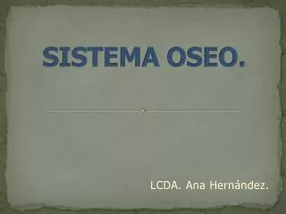sistema oseo