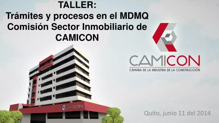 taller tr mites y procesos en el mdmq comisi n sector inmobiliario de camicon