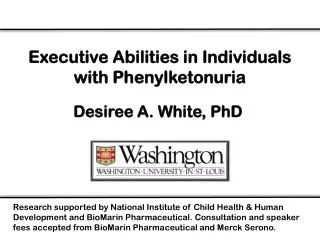 Executive Abilities in Individuals with Phenylketonuria