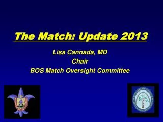 The Match: Update 2013