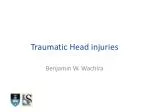 Traumatic Head injuries - slide 1