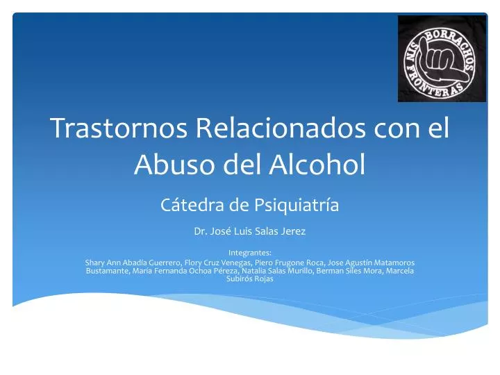 trastornos relacionados con el abuso del alcohol