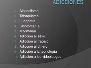 adicciones