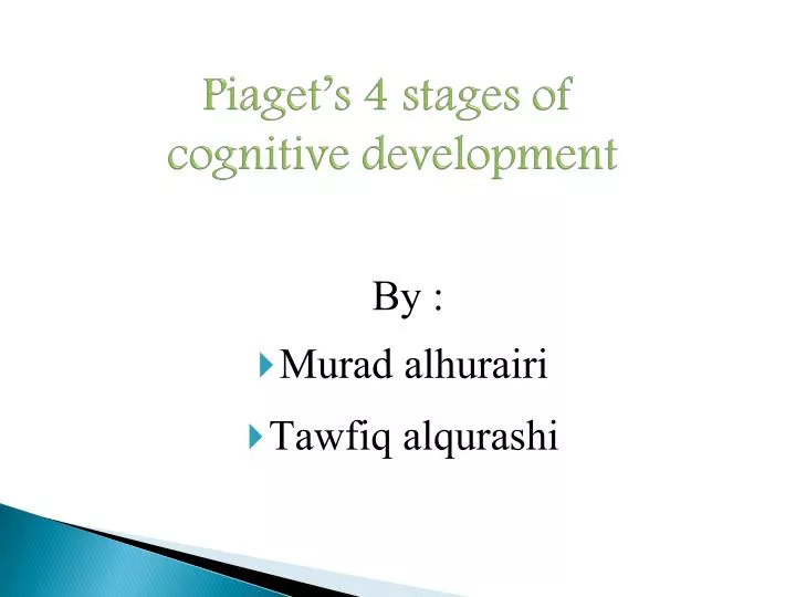 piaget s 4 stages of cognitive development
