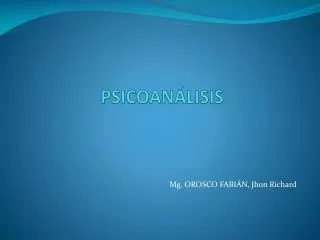 psicoan lisis
