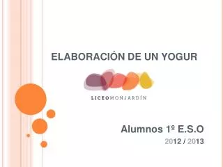 elaboraci n de un yogur