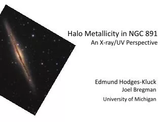 Halo Metallicity in NGC 891 An X-ray/UV Perspective