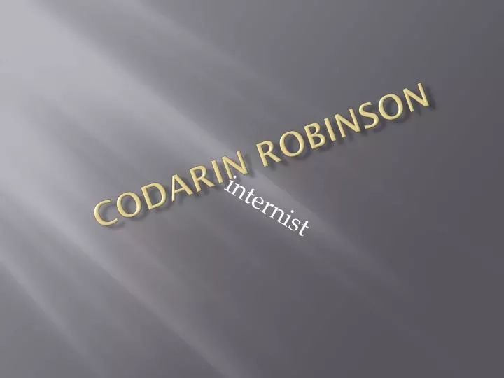 codarin robinson