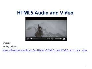 HTML5 Audio and Video