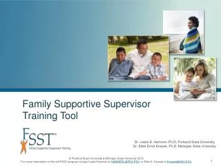 Family Supportive Supervisor Training Tool