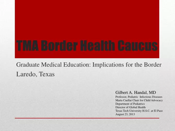 tma border health caucus