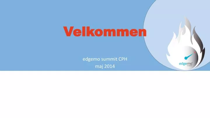 velkommen