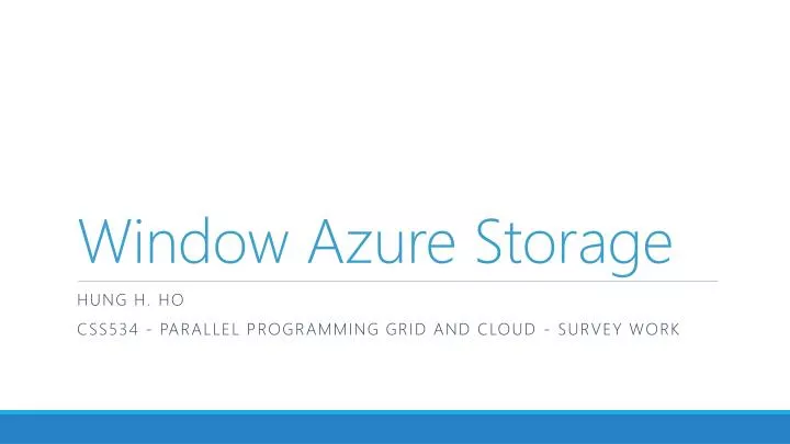 window azure storage