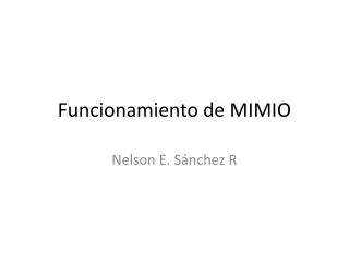 funcionamiento de mimio