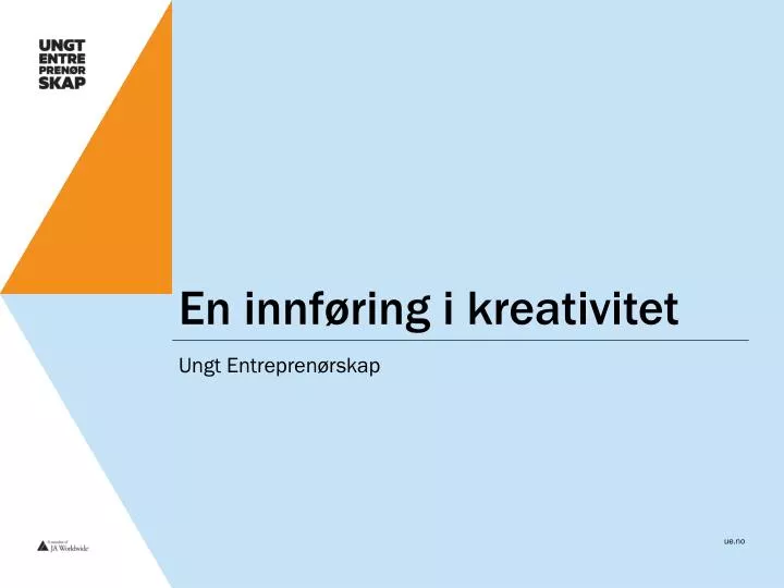 en innf ring i kreativitet