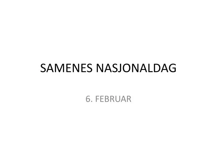 samenes nasjonaldag