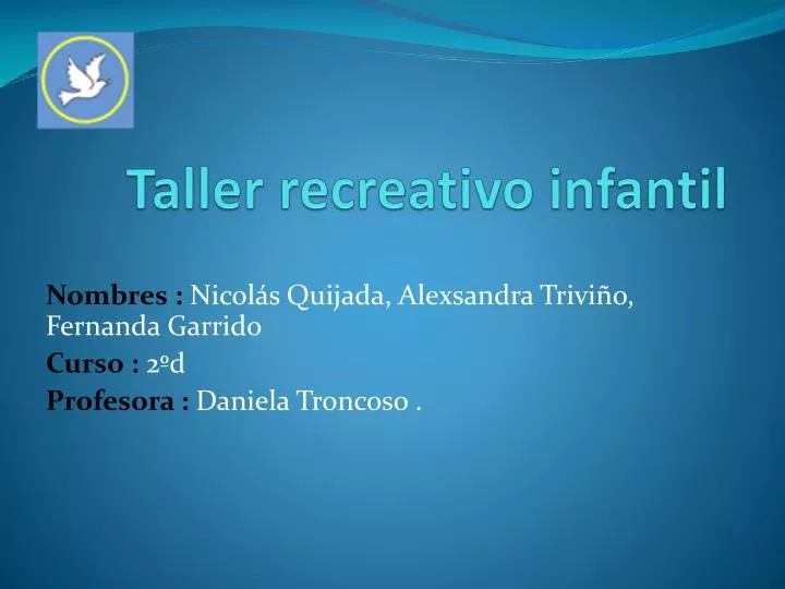 taller recreativo infantil