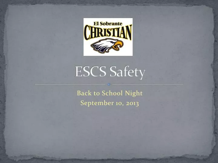 escs safety