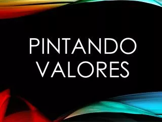 pintando valores