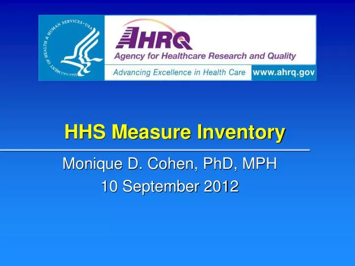 hhs measure inventory