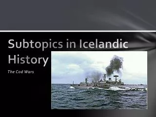 Subtopics in Icelandic History