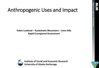 Anthropogenic Uses and Impact
