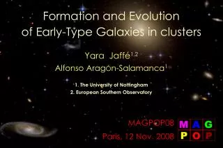 Formation and Evolution of Early-Type Galaxies in clusters