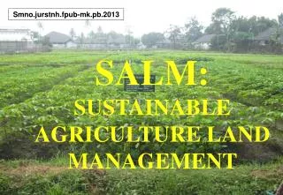SALM: SUSTAINABLE AGRICULTURE LAND MANAGEMENT