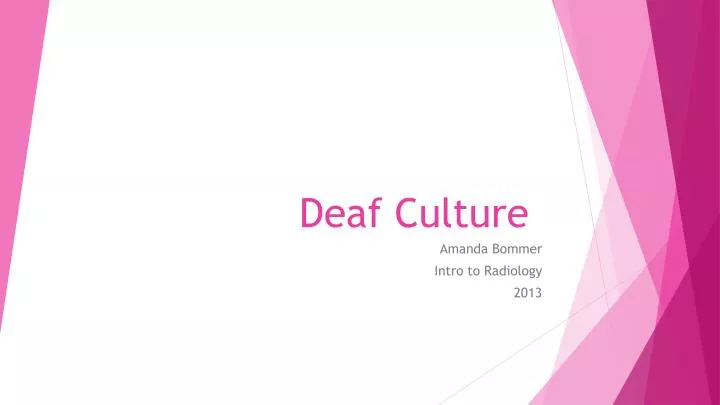 deaf culture