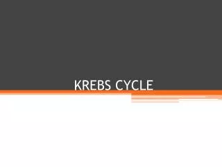 KREBS CYCLE