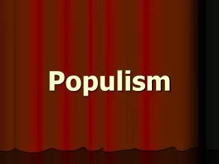 Populism